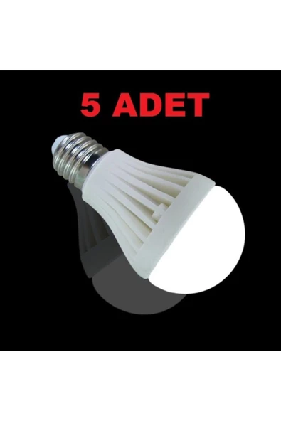 Pazariz Beyaz 7 w Enerji Tasarruflu Led Ampul 5 Adet - Resim 3