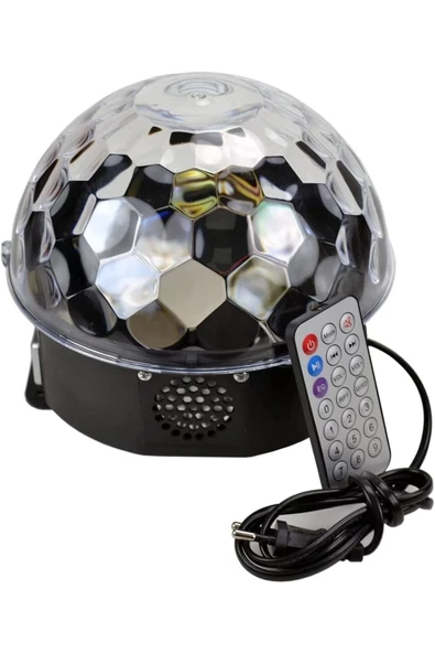 Pazariz Sese Duyarlı Led Lazer Disko Topu Parti Led Işık Show Bluetooth - Resim 2