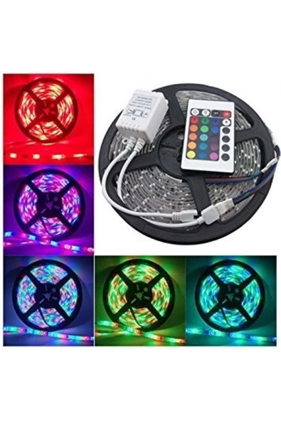 Pazariz 5 Mt 20 Fonksiyonlu Uzaktan Kumandalı Rgb Gaming Led Şerit Işık - Resim 3