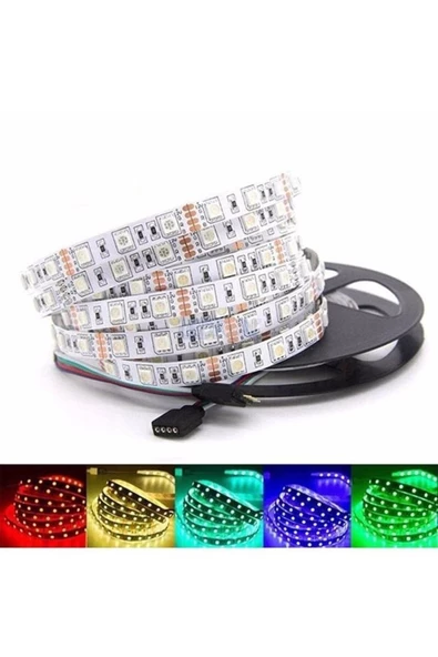 Pazariz 3 Çipli Rgb Iç Mekan Şerit Led 5 Metre