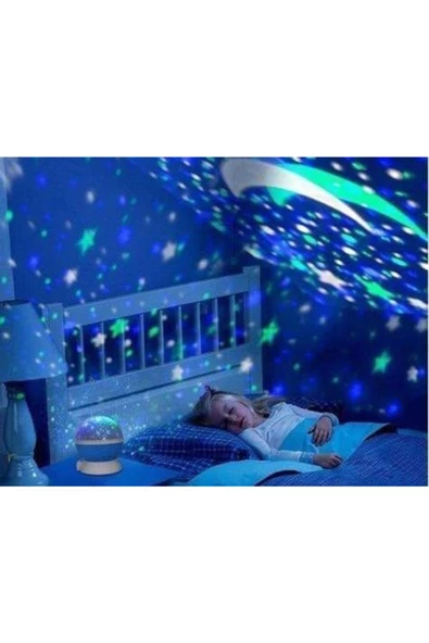 Pazariz Gece Lambası Masa Lambası Dönen Star Master Projeksiyon Işık Led Lamba - Resim 2