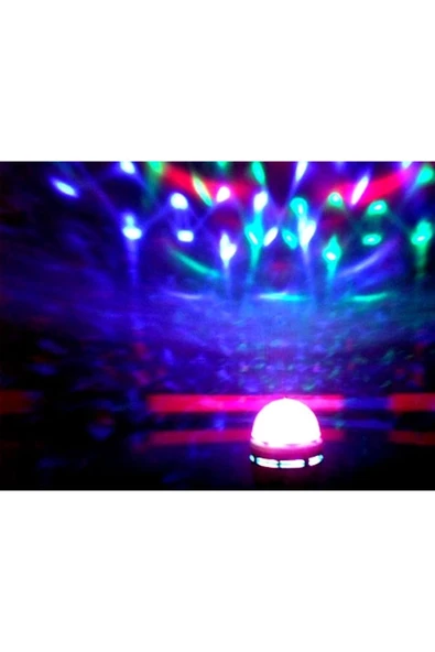 Pazariz Renkli Led Döner Başlıklı Disko Ampulü - 3