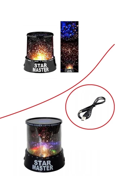 Pazariz Star Master Projeksiyon Gece Lambası (Kablolu) ürün görseli 1