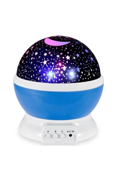 Pazariz Dönen Gece Lambası Renkli Ve Projeksiyon ürün görseli 1