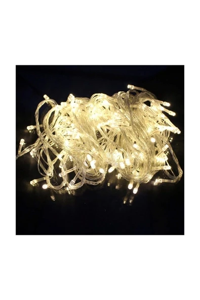 Pazariz Led Lamba Süs 10 Metre Işık Elektrikli 100 Ampul Led Dekor - Resim 3