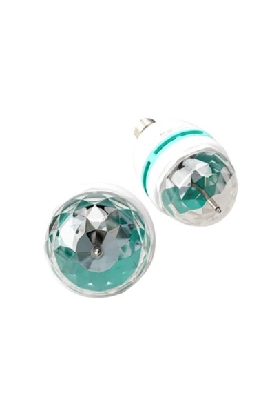 Pazariz Renkli Led Döner Başlıklı Disko Ampulü - Resim 2