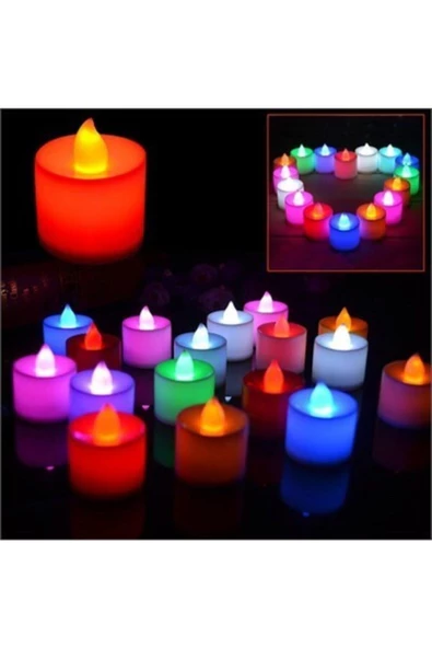 Pazariz Mini Led Mum - Kırmızı 3 Adet - 2