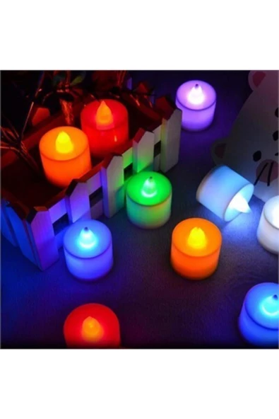 Pazariz Mini Led Mum - Kırmızı 3 Adet