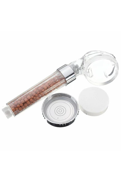 Pazariz %50 Su Tasarruflu Ve Arıtmalı Doğal Taşlı Banyo El Duş Başlığı - Resim 3