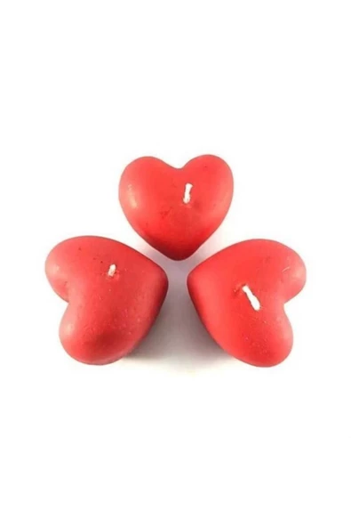 Pazariz Kalpli Mum 6 Adet Kırmızı - Resim 2