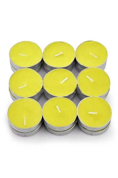 Pazariz Sarı Tealight Mum 10 Adet