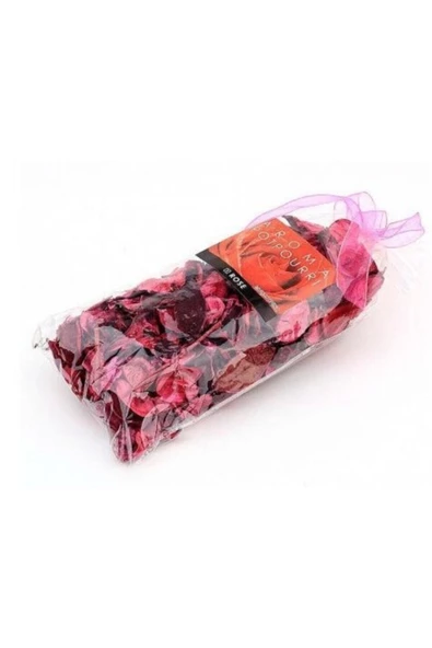 Pazariz Renkli Kokulu Gül Yaprakları 500 gr - 10 Kalpli Balon - 8 Kırmızı mum - Resim 2