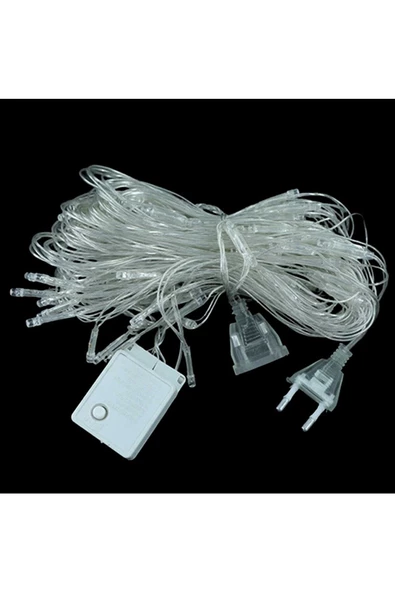 Pazariz 1x2 Metre Atif File Ağ Perde 192 Led 8 Animasyonlu Farklı Işık Modu Rgb Fişli - Resim 2