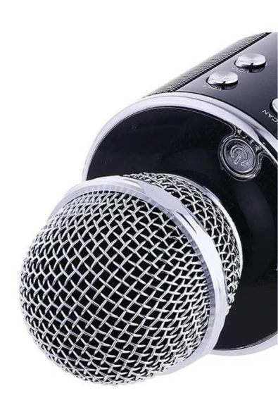 Pazariz Şarj Edilebilir Telefon Ve Usb Bağlantılı Karaoke Mikrofon (siyah - 2
