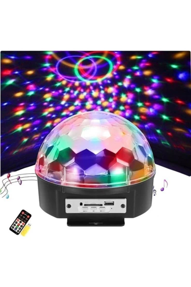 Pazariz Kumandalı Led Kristal Disko Topu