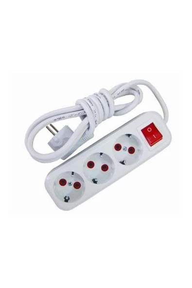 Pazariz 5w Led Ampul + 3 Metre Uzatmalı Anahtarlı 3lü Priz Set - Resim 3