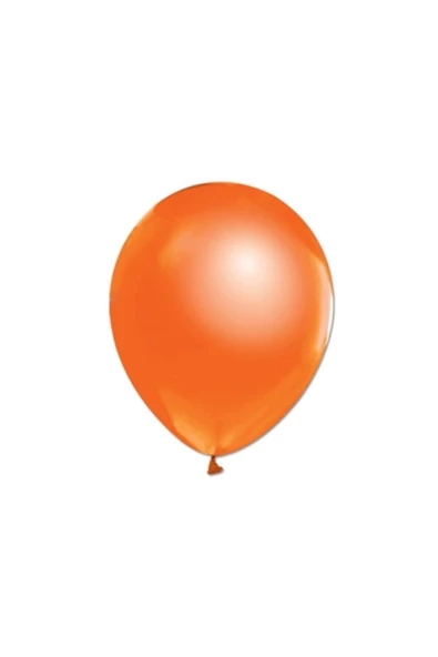Pazariz Metalik Balon Turuncu Renk 100 Adet