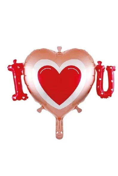 Pazariz Fırsat Ayı I Love You Folyo Balon 80x62