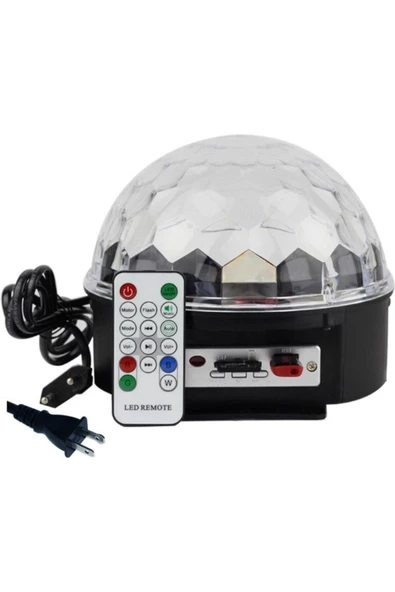Pazariz Led Disko Topu Sd Kart Ve Usb Girişli Disko Işıklı Hoparlör