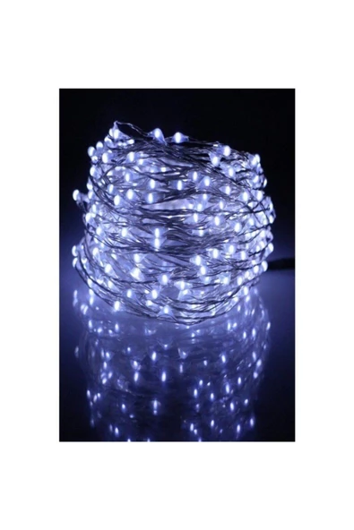 Pazariz 10mt Peri Rgb 100 Led Pilli Noel Parti Yılbaşı Ağaç Dekoratif Aydınlatma Lambası Animasyonlu Süsleme