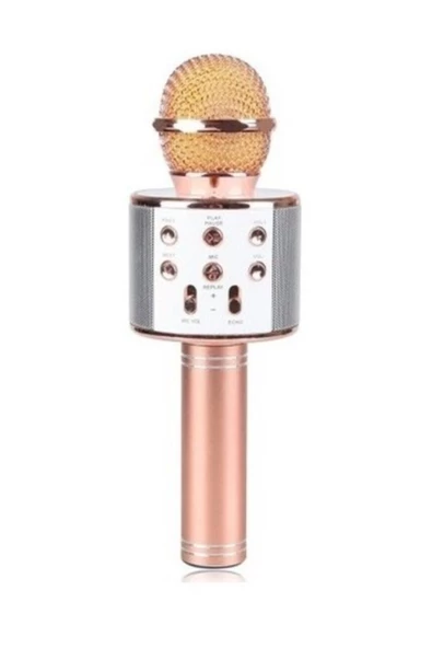 Pazariz Ws-858 Profesyonel Ses Kaydı Yapabilen Karaoke Mikrofon Ws858 Rose Gold - 1