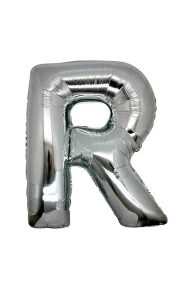 Pazariz Gümüş Rengi Folyo Harf Balon 1 Metre ürün görseli 1