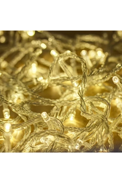 Pazariz 10mt Günışığı 100 Led Fişli Noel Parti Yılbaşı Ağaç Dekoratif Aydınlatma Lambası Animasyonlu Süsleme ürün görseli 1