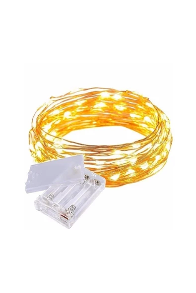 Pazariz 3m  Peri Günışığı 30 Led Pilli Noel Parti Yılbaşı Ağaç Dekor Aydınlatma Lamba Animasyonlu Süsleme ürün görseli 1