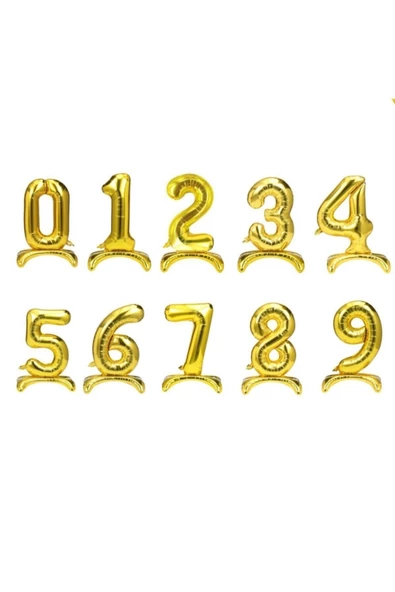 Pazariz Fırsat Ayı Balon 9 Rakamı Ayaklı Folyo Balon - Resim 2