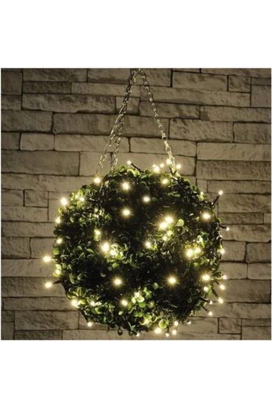 Pazariz 5mt Peri Günışığı 50 Led Pilli Noel Parti Yılbaşı Ağaç Dekor Aydınlatma Lamba Animasyonlu Süsleme - Resim 3