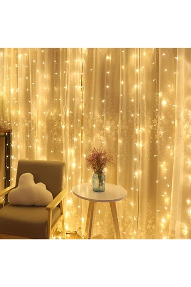 Pazariz 320 Led 8 Fonskiyonlu Gün Işığı Saçak Ip Perde Led - 2