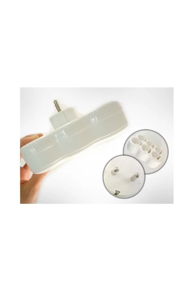 Pazariz 12w Led Ampul Topraklı Çoğaltma Prizi 6lı Golyat Set - Resim 2