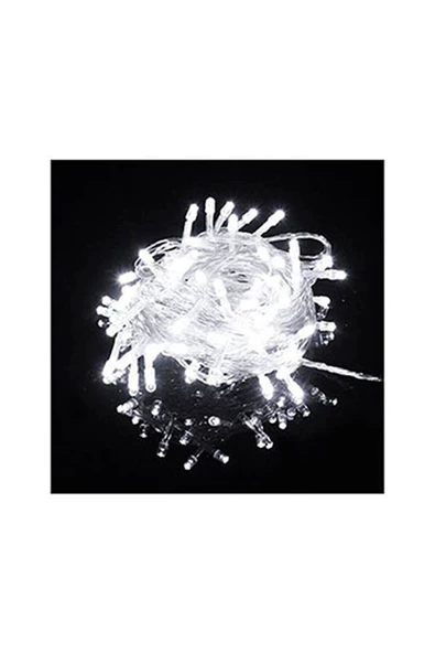 Pazariz 10mt Rgb 100 Led Fişli Noel Parti Yılbaşı Ağaç Dekoratif Aydınlatma Lambası Animasyonlu Süsleme
