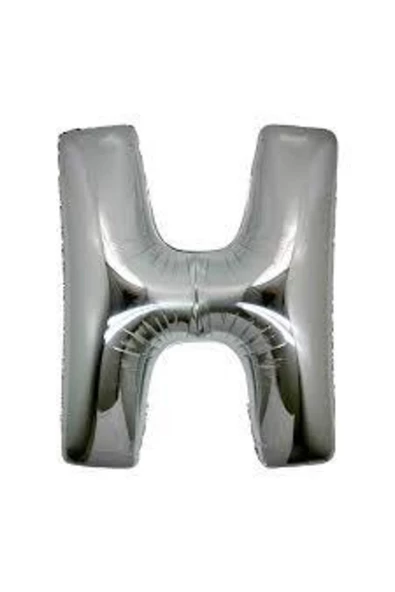 Pazariz H Harf Balon Gümüş Renk 40 Inç ürün görseli
