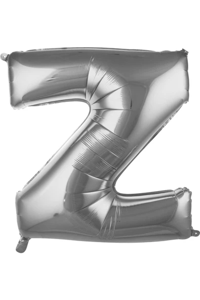 Pazariz Fırsat Ayı Balon Z Harf 76 Cm Gümüş Folyo Balon 34 Inc ürün görseli