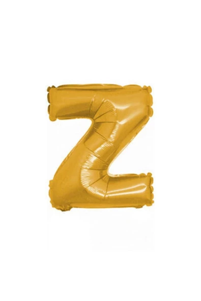 Pazariz Fırsat Ayı 40 Cm Altın Renk Folyo Balon Z Harfi ürün görseli