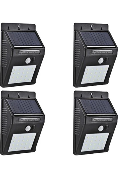 Pazariz 4 Adet Solar Güneş Enerjili 20 Led 1w Ledli Bahçe Aydınlatma Solar Dış Mekan Lambası Hareket ürün görseli