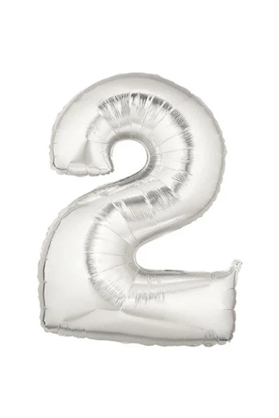 Pazariz Silver Rakam  Balon 2 Numara