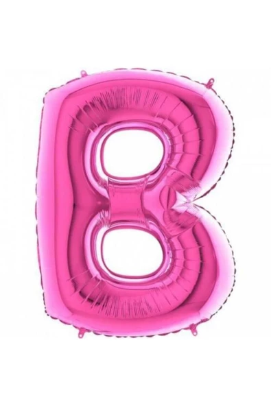 Pazariz Fırsat Ayı B Harf Folyo Balon Fuşya 100cm ürün görseli