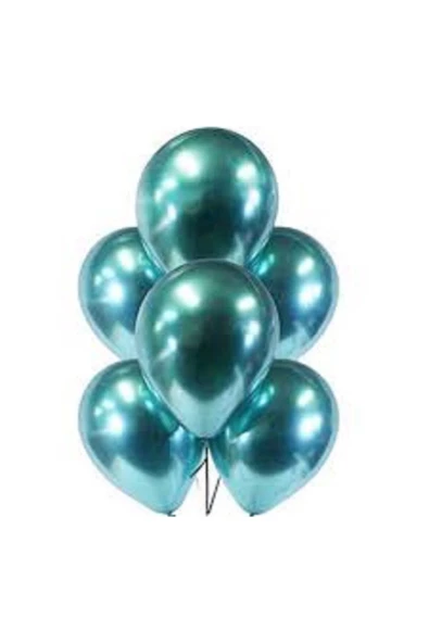 Pazariz Yeşil Renk Krom Balon 5 Adet