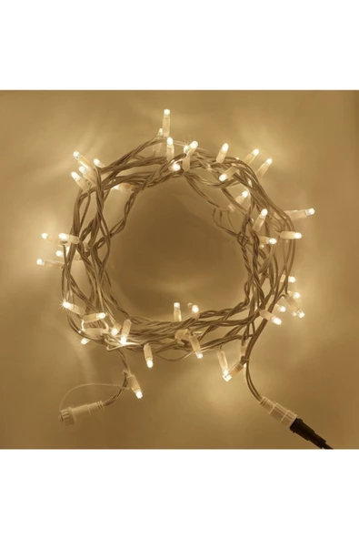 Pazariz 10mt Günışığı 100 Led Fişli Noel Parti Yılbaşı Ağaç Dekoratif Aydınlatma Lambası Animasyonlu Süsleme ürün görseli 1