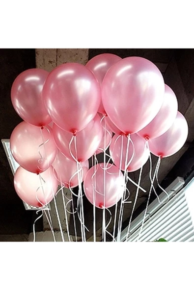 Pazariz Fırsat Ayı Balon - Pembe Metalik Balon - 100 Adet - Resim 2