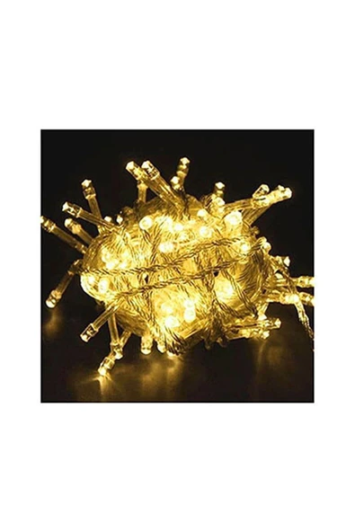 Pazariz 10m Rgb 100 Led Fişli Noel Parti Yılbaşı Ağaç Dekoratif Aydınlatma Lambası Animasyonlu Süsleme ürün görseli 1