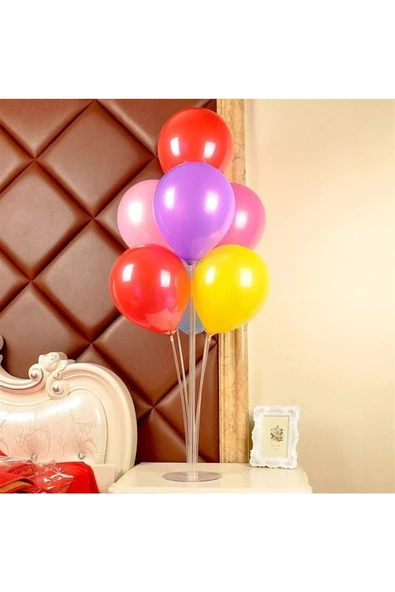 Pazariz Balon Standı 75 Cm Beyaz ürün görseli