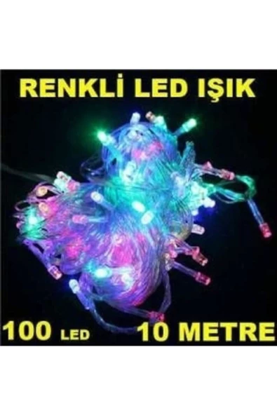 Pazariz 10mt Rgb 100 Led Fişli Noel Parti Yılbaşı Ağaç Dekoratif Aydınlatma Lambası Animasyonlu Süsleme - 2