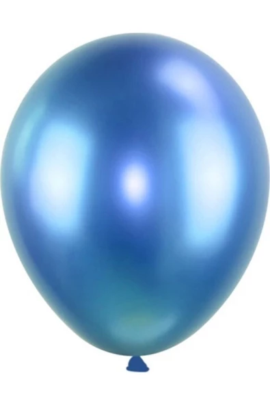 Pazariz Krom Balon Mavi 6 Adet Metalik Balon ürün görseli