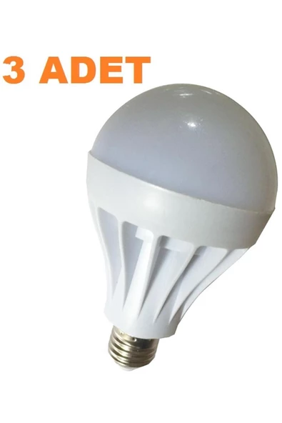 Pazariz ( 3 Adet ) 9w Enerji Tasarruflu Led Ampul - Resim 3