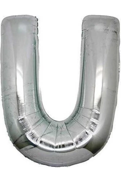Pazariz Fırsat Ayı U Folyo Balon Gümüş 100 Cm Helyum Balon Uçan Balon ürün görseli