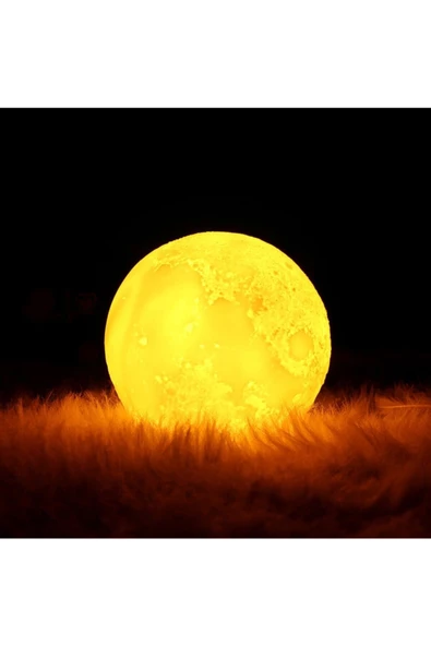 Pazariz Gün Işığı 3d Ay Dekoratif Küre Gece Lambası - 2
