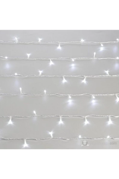 Pazariz 10mt Beyaz 100 Led Fişli Noel Parti Yılbaşı Ağaç Dekoratif Aydınlatma Lambası Animasyonlu Süsleme ürün görseli 1